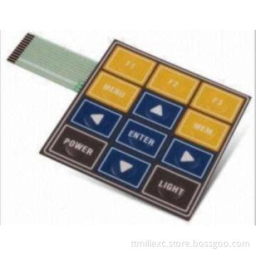 Multi Key prototype Tactile Membrane Switch with 3M467 3M46